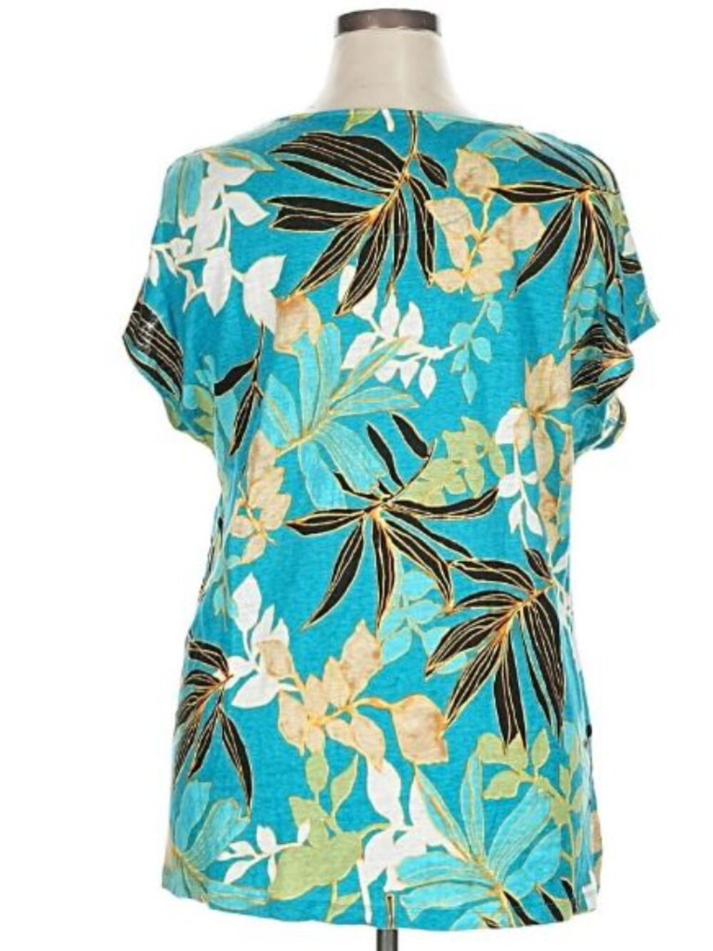 Chico's Tropical Print Top size 3 US XL 16 - Picture 2 of 4